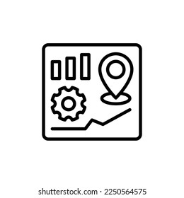 Local SEO icon in vector. Logotype