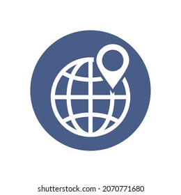 local seo icon , world map icon