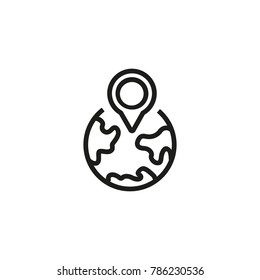 Local SEO line icon