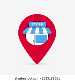 Local SEO Optimization with Geotagging. Improve local business visibility by using geotagging and localized content in SEO strategies. Vector illustration with location pins, local business icons