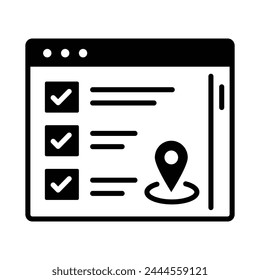 Local SEO Optimization. Local SEO Icon.