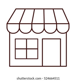 Local shop building icon vector illustration graphic design