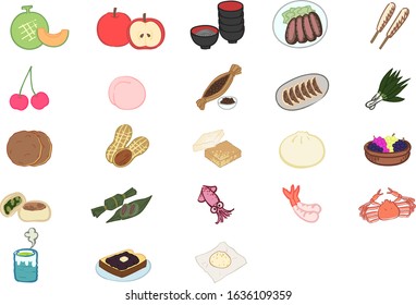 Local specialty set of East Japan