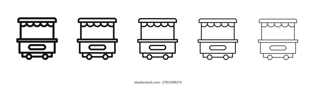Diseño local del icono de la parada, logotipo, App, UI. Ilustración vectorial, EPS