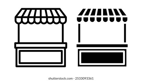 Local Stall icon line style. EPS10