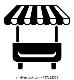Local stall icon. Simple illustration of local stall vector icon for web