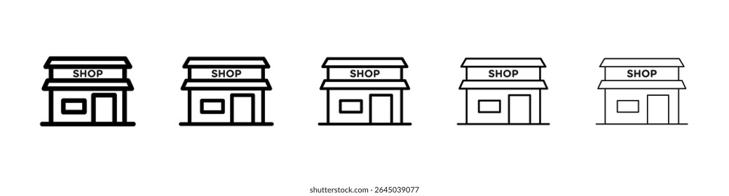 Local store icon filled flat sign concept for web design.