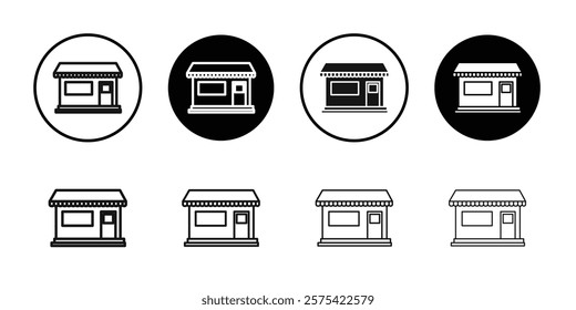 Local store icon Isolated flat vector in outline