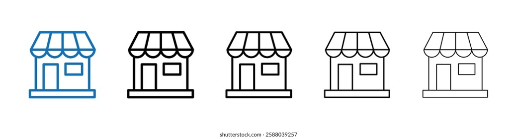 Local store icon Outline vector logo for web ui