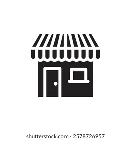 Local store icon Thin line art collection