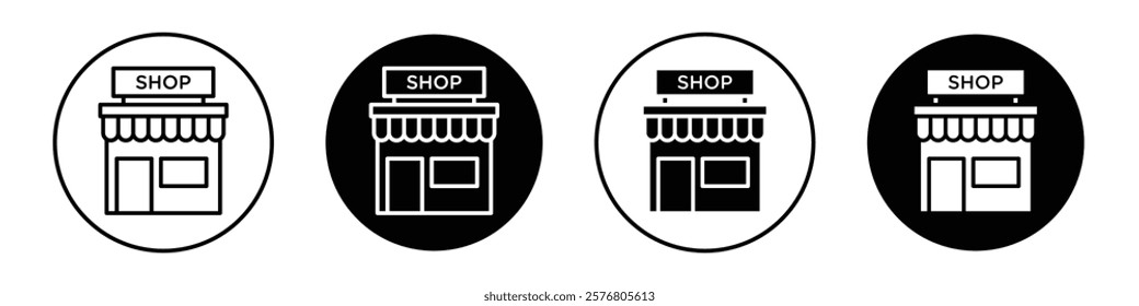 Local store icons vector pack for web designs