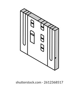 local street isometric icon vector. local street sign. isolated symbol illustration