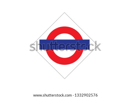 Local train station sign board