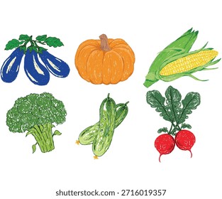 Obras de arte del mercado local de verduras para impresión de camisetas, póster, pegatina y otros usos. Club del amor vegetal. Granja de verduras orgánicas.
