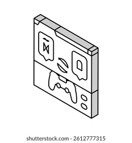 localization game development isometric icon vector. localization game development sign. isolated symbol illustration