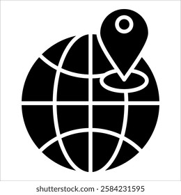 Localization Icon Element For Design