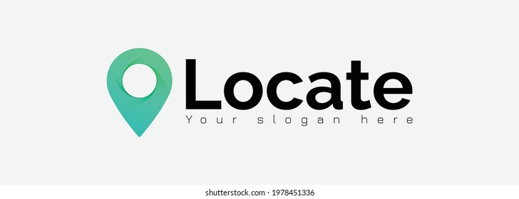 Localization logo, locate, logodesign, modern logodesing, symbol, pin, map, application, Map application, locate in map logo, GPS