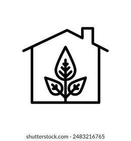 Locally grown icon linear logo mark in black and white