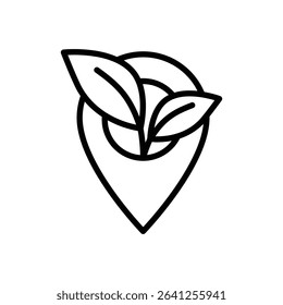 Locally grown icon outline set sign