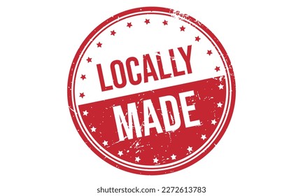 Locally Made Rubber Stamp Seal Vector