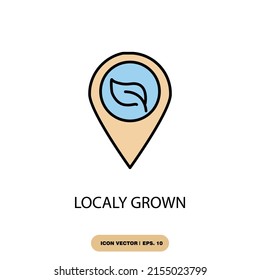 símbolos de iconos locales elementos vectoriales para web infográfica