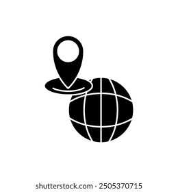 locate concept line icon. Simple element illustration. locate concept outline symbol design.