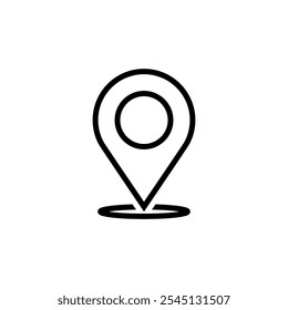 Locate icon set. Vector illustration.