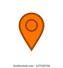 Locate mark icon, map pin pointer vector symbol