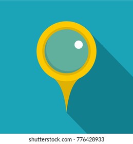 Locate pin icon. Flat illustration of locate pin vector icon for web