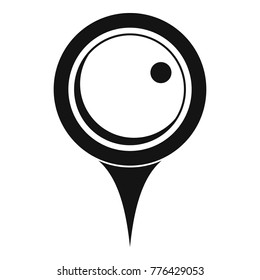 Locate pin icon. Simple illustration of locate pin vector icon for web