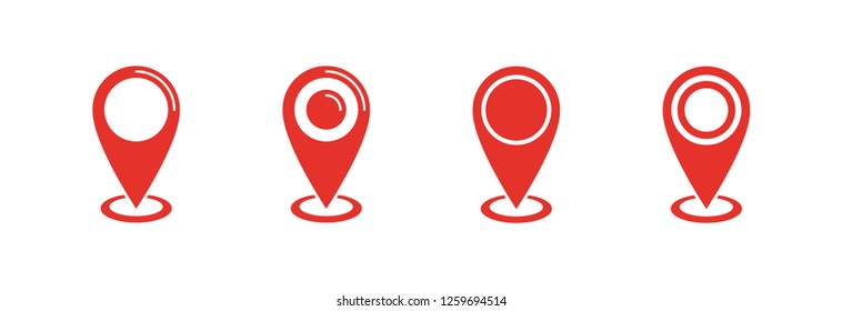 Locate pin, location vector icon