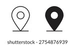 Located icon collection with multiple styles. EPS10