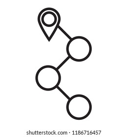 Located icon , logo, app, UI. icon Vector illustration, EPS10.