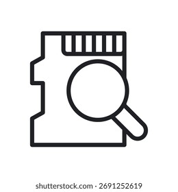 Locating files or data stored on a storage device.