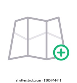 location add color line icon