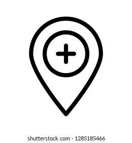 location add line icon