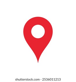 Location, address icon in generic style. Map pin, place marker sign symbol