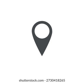 Symbol "Speicherort und Adresse" Vektorbild. 