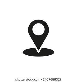 Location or adress icon. Vector illustration. PS 10.