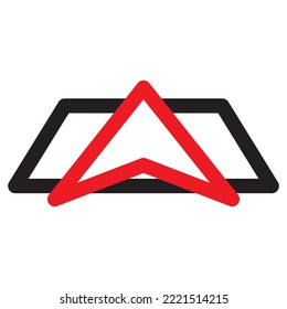 Icono de flecha de ubicación. Flecha Gps - puntero, ilustración vectorial.