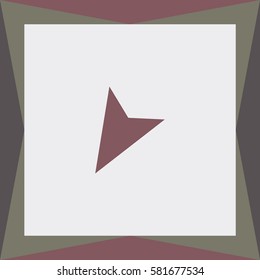 Location Arrow Vector Icon.