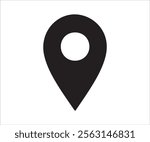 Location Black icon png and jpeg illustration