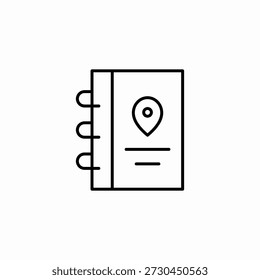 location book icon sign vector