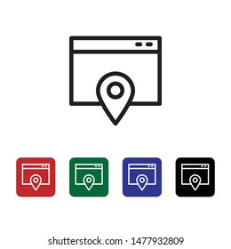 Location, browser, vector icon. Can be used for web and mobile. Navigation and map vector icon