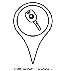 location car key icon