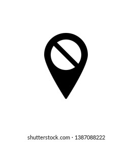 location, check icon. Simple glyph, flat vector of Location icons for UI and UX, website or mobile application