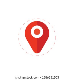 Location colourful clipart flat vector icon. Location colourful clipart flat vector icon. Location colourful clipart flat vector icon. 