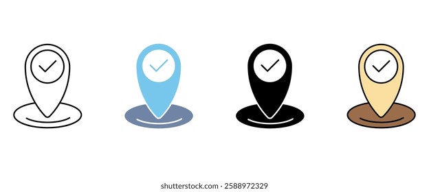 location concept line icon. Simple element illustration. location concept outline symbol design.