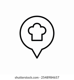 location cook food icon vector sign