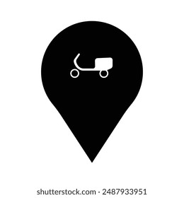 Location courier icon, delivery icon